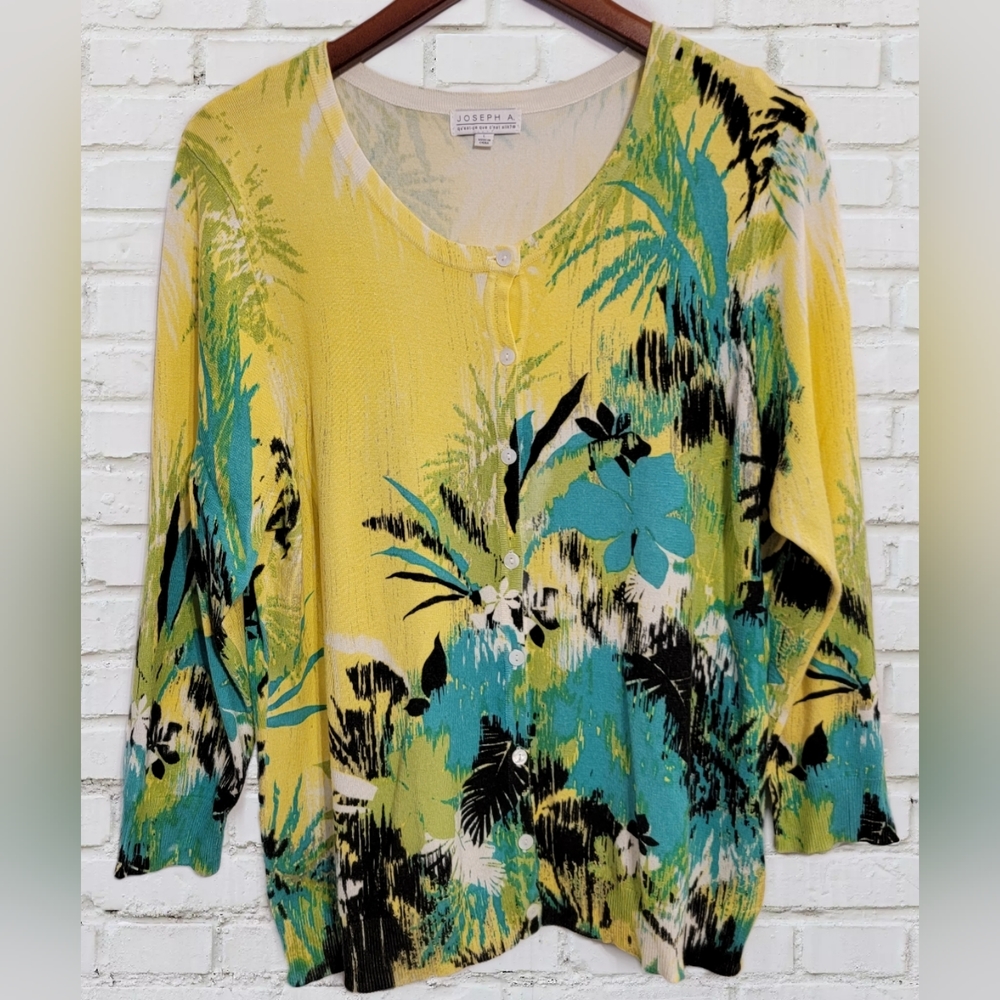Joseph A patterned sweater Size Large